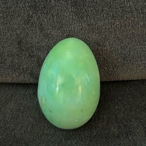 Green Ornamental Stone Egg